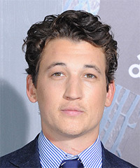 Miles Teller Short Wavy   Dark Brunette   Hairstyle