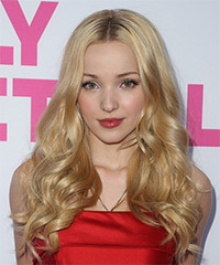 Dove Cameron Long Wavy   Light Golden Blonde   Hairstyle