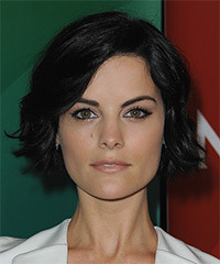 Jaimie Alexander Medium Wavy   Black    Hairstyle