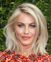 Julianne Hough Medium Straight   Light Champagne Blonde   Hairstyle  - Visual Story