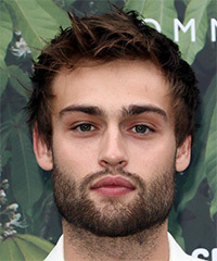 Douglas Booth Short Straight Brunette Hairstyle