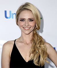 Johanna Braddy Long Wavy   Light Blonde  Updo Hairstyle