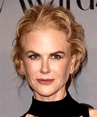 Nicole Kidman Long Wavy   Light Strawberry Blonde  Updo Hairstyle