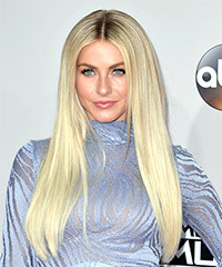 Julianne Hough Long Straight   Light Platinum Blonde   Hairstyle- Visual Story