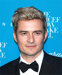 Orlando Bloom Short Wavy    Blonde   Hairstyle
