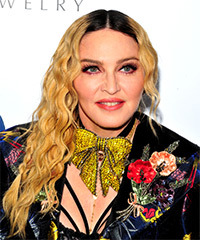 Madonna Long Curly    Golden Blonde   Hairstyle