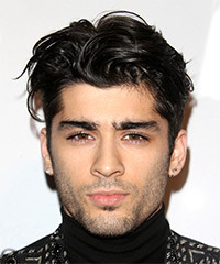 Zayn Malik Short Wavy   Black    Hairstyle