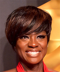 Pixie  Haircut with Side Swept Bangs