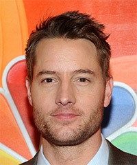Justin Hartley Short Wavy    Brunette   Hairstyle  - Visual Story