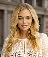 Long Voluminous Wavy Blonde Hairstyle