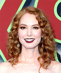 Alicia Witt Medium Curly    Red   Hairstyle