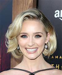 Greer Grammer Short Wavy   Light Blonde Bob  Haircut