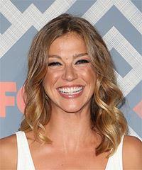 Adrianne Palicki Medium Wavy   Light Brunette Bob  Haircut