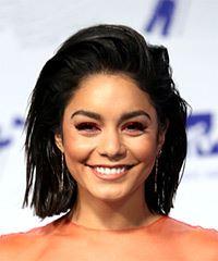 Vanessa Hudgens Medium Straight   Black  Bob  Haircut- Visual Story