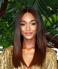 Jourdan Dunn Long Straight    Brunette   Hairstyle