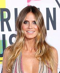 Heidi Klum Long Wavy    Blonde   Hairstyle- Visual Story