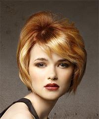 Short Vintage Hairstyle With Layered Edges And Volume At The Crown