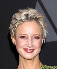 Andrea Riseborough     Light Blonde Pixie  Haircut