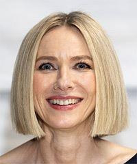 Naomi Watts Short Straight    Blonde Bob  Haircut