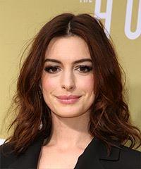 Anne Hathaway Medium Straight    Red Bob  Haircut