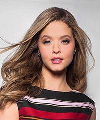 Sasha Pieterse Long Straight    Brunette   Hairstyle   with  Blonde Highlights- Visual Story