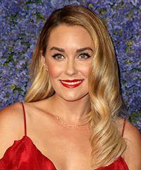 Lauren Conrad Long Wavy    Blonde   Hairstyle with Side Swept Bangs  and  Blonde Highlights- Visual Story