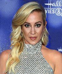 Kellie Pickler Long Wavy   Light Blonde   Hairstyle with Side Swept Bangs - Visual Story