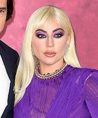 Lady Gaga Long Straight   Light Blonde   Hairstyle  - Visual Story
