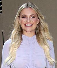 Kelsea Ballerini Long Wavy    Blonde and Light Blonde Two-Tone   Hairstyle  - Visual Story