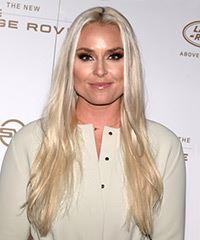Lindsey Vonn Long Straight   White   Hairstyle with Layered Bangs - Visual Story