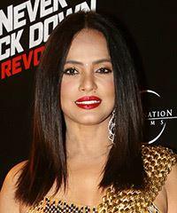 Nitu Chandra Medium Straight   Black  Bob  Haircut- Visual Story