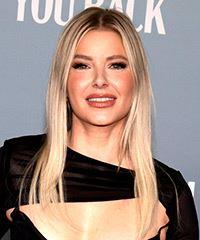 Ariana Madix Long Straight   Light Blonde   Hairstyle- Visual Story