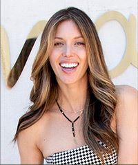 Kayla Ewell Long Wavy    Brunette   Hairstyle   with  Blonde Highlights- Visual Story