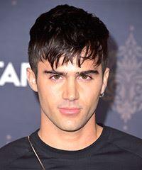 Max Ehrich Short Straight   Black    Hairstyle with Layered Bangs- Visual Story