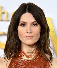 Gemma Arterton Medium Wavy   Black  Bob  Haircut