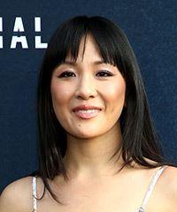 Constance Wu Long Straight   Black    Hairstyle with Blunt Cut Bangs- Visual Story