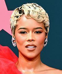 Serayah     Light Blonde Pixie  Haircut- Visual Story