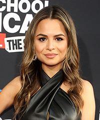 Sasha Clements Long Wavy    Brunette   Hairstyle   with  Blonde Highlights- Visual Story