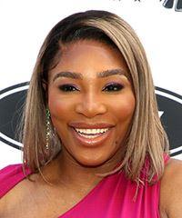 Serena Williams Medium Straight   Platinum Bob  Haircut- Visual Story