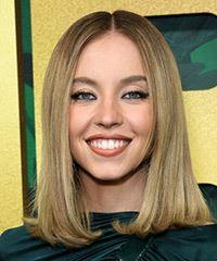 Sydney Sweeney Medium Straight   Light Brunette Bob  Haircut