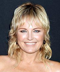 Malin Akerman Shag Hairstyle With Light Blonde Highlights