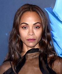 Zoe Saldana Long Glossy Waves- Visual Story