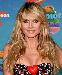 Heidi Klum Blonde Hairstyle With Waves- Visual Story