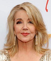 Melody Thomas Scott Medium-Length Blonde Hairstyle- Visual Story