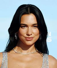 Dua Lipa Long Jet-Black Hairstyle- Visual Story