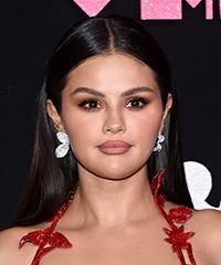 Selena Gomez Chic And Stylish Long Sleek Hairstyle- Visual Story