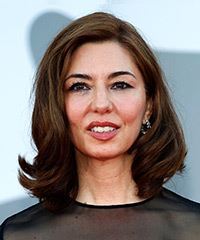 Sofia Coppola Timeless Shoulder-Length Hairstyle With Curled Ends- Visual Story