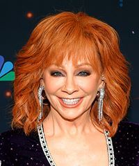 Reba McEntire Shoulder-Length Ginger Hairstyle- Visual Story