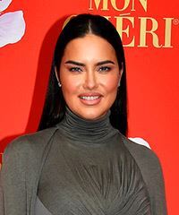 Adriana Lima Long Sleek Black Hairstyle- Visual Story