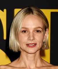 Carey Mulligan Short Bob Haircut With Center Part- Visual Story
